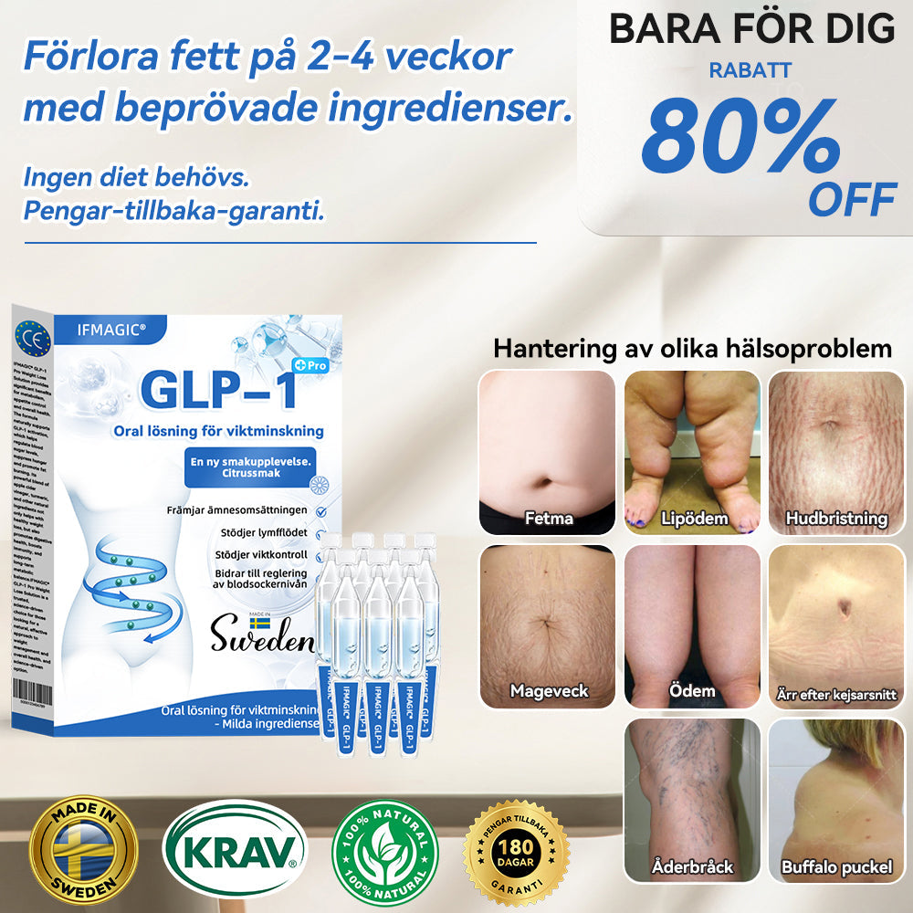 IFMAGIC® GLP-1 Pro Oral lösning för viktminskning 🌵En dos per dag – synliga resultat inom 7 dagar👩⚕️Lämplig för fetma, hjärt-kärlsjukdomar, diabetes, sömnapné, högt kolesterol och höga blodfetter, ledproblem med mera