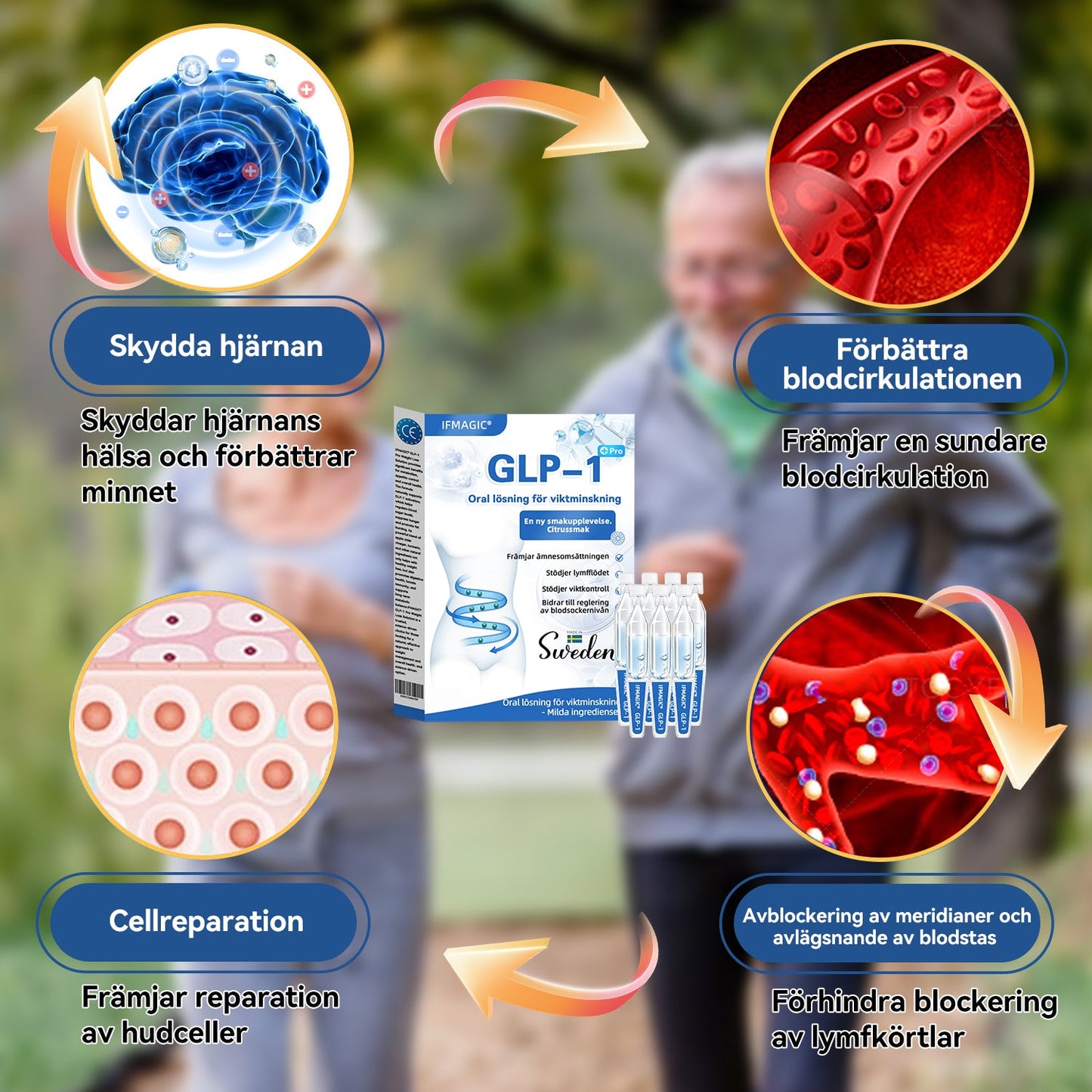 IFMAGIC® GLP-1 Pro Oral lösning för viktminskning 🌵En dos per dag – synliga resultat inom 7 dagar👩⚕️Lämplig för fetma, hjärt-kärlsjukdomar, diabetes, sömnapné, högt kolesterol och höga blodfetter, ledproblem med mera