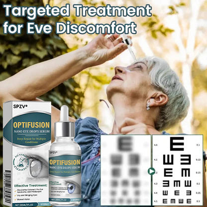 Spzv® OptiFusion Nano Eye Drops Serum 💧 Nano Technology Restores Clear Vision, No Glasses, No Surgery⏰