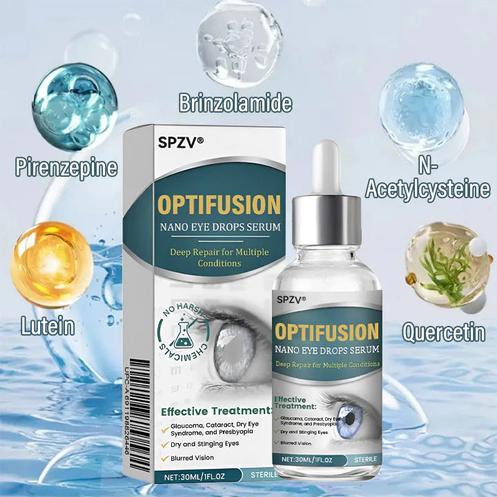 Spzv® OptiFusion Nano Eye Drops Serum 💧 Nano Technology Restores Clear Vision, No Glasses, No Surgery⏰