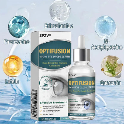 Spzv® OptiFusion Nano Eye Drops Serum 💧 Nano Technology Restores Clear Vision,  No Glasses, No Surgery⏰
